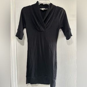 Derek heart stretch black sweater dress size medium - great condition